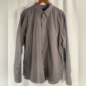 UNTUCKit Slim Fit Dark Gray Long Sleeve Button Up‎ Wrinkle Free Men’s Size XXL